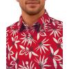 image:imageKYKU Mens Printed Casual Shirts Soft Long Sleeve Button Down Shirts Regular Stretch with PocketRed Floral Long Sleeve Shirts for Men