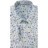 image:imageKYKU Mens Printed Casual Shirts Soft Long Sleeve Button Down Shirts Regular Stretch with PocketWhite Blue Floral Long Sleeve Shirts for Men