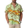 Light Green Hawaiian Shirt for Men