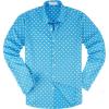 Blue Fish Printed Long Sleeve Shirts for Men