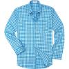 image:imageKYKU Mens Printed Casual Shirts Soft Long Sleeve Button Down Shirts Regular Stretch with PocketBlue White Gingham Long Sleeve Shirts for Men