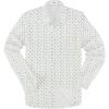 White Diamond Long Sleeve Shirts for Men