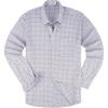 White Purple Long Sleeve Shirts for Men