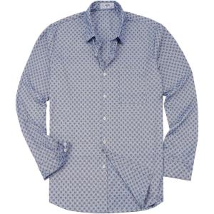 image:imageKYKU Mens Printed Casual Shirts Soft Long Sleeve Button Down Shirts Regular Stretch with PocketBlue Printed Long Sleeve Shirts for Men