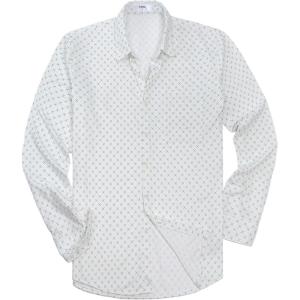 image:imageKYKU Mens Printed Casual Shirts Soft Long Sleeve Button Down Shirts Regular Stretch with PocketWhite Casual Long Sleeve Shirts for Men