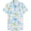 image:imageKYKU Mens Hawaiian Shirt Short Sleeve Button Down Casual Tropical Summer Beach Vacation Shirts with PocketBeach White Men Hawaiian Button Shirt