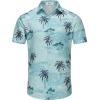 image:imageKYKU Mens Hawaiian Shirt Short Sleeve Button Down Casual Tropical Summer Beach Vacation Shirts with PocketBlue Island
