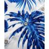 image:imageKYKU Mens Hawaiian Shirt Short Sleeve Button Down Casual Tropical Summer Beach Vacation Shirts with PocketBlue White Men Hawaiian Button Down Shirts