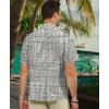 image:imageKYKU Mens Hawaiian Shirt Short Sleeve Button Down Casual Tropical Summer Beach Vacation Shirts with PocketCamo Gray Mens Casual Shirts