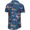 image:imageKYKU Mens Hawaiian Shirt Short Sleeve Button Down Casual Tropical Summer Beach Vacation Shirts with PocketDark Blue