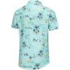 image:imageKYKU Mens Hawaiian Shirt Short Sleeve Button Down Casual Tropical Summer Beach Vacation Shirts with PocketIsland Blue