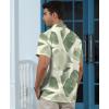 image:imageKYKU Mens Hawaiian Shirt Short Sleeve Button Down Casual Tropical Summer Beach Vacation Shirts with PocketLight Beige Print Hawaiian Shirt for Men