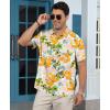 image:imageKYKU Mens Hawaiian Shirt Short Sleeve Button Down Casual Tropical Summer Beach Vacation Shirts with PocketMulticolor Floral Hawaiian Shirt for Men