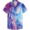 image:imageKYKU Mens Hawaiian Shirt Short Sleeve Button Down Casual Tropical Summer Beach Vacation Shirts with PocketMulticolor Hawaiian Shirt for Men