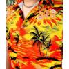 image:imageKYKU Mens Hawaiian Shirt Short Sleeve Button Down Casual Tropical Summer Beach Vacation Shirts with PocketOrange Hawaiian Shirt for Men