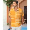 image:imageKYKU Mens Hawaiian Shirt Short Sleeve Button Down Casual Tropical Summer Beach Vacation Shirts with PocketYellow Mens Casual Shirts