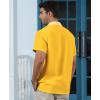 image:imageKYKU Mens Hawaiian Shirt Short Sleeve Button Down Casual Tropical Summer Beach Vacation Shirts with PocketYellow Summer Shirt for Men