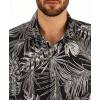 image:imageKYKU Mens Hawaiian Shirt Short Sleeve Tropical Button Down Casual Summer Beach Vacation ShirtsBlack Tropical Leaf Hawaiian Shirt for Men