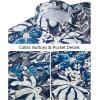 image:imageKYKU Mens Hawaiian Shirt Short Sleeve Tropical Button Down Casual Summer Beach Vacation ShirtsBlue Daisy Hawaiian Shirt for Men