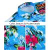 image:imageKYKU Mens Hawaiian Shirt Short Sleeve Tropical Button Down Casual Summer Beach Vacation ShirtsBlue Hawaiian Shirt for Men