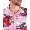 image:imageKYKU Mens Hawaiian Shirt Short Sleeve Tropical Button Down Casual Summer Beach Vacation ShirtsCar Pink Hawaiian Shirt for Men