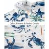 image:imageKYKU Mens Hawaiian Shirt Short Sleeve Tropical Button Down Casual Summer Beach Vacation ShirtsCrab White Hawaiian Shirt for Men