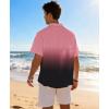 image:imageKYKU Mens Hawaiian Shirt Short Sleeve Tropical Button Down Casual Summer Beach Vacation ShirtsGradient Black Beach Shirts for Men