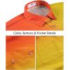 image:imageKYKU Mens Hawaiian Shirt Short Sleeve Tropical Button Down Casual Summer Beach Vacation ShirtsGradient Orange Yellow Hawaiian Shirt for Men