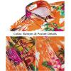 image:imageKYKU Mens Hawaiian Shirt Short Sleeve Tropical Button Down Casual Summer Beach Vacation ShirtsOrange Hawaiian Shirt for Men