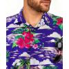 image:imageKYKU Mens Hawaiian Shirt Short Sleeve Tropical Button Down Casual Summer Beach Vacation ShirtsRoyal Blue Hawaiian Shirt for Men