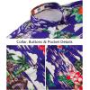 image:imageKYKU Mens Hawaiian Shirt Short Sleeve Tropical Button Down Casual Summer Beach Vacation ShirtsRoyal Blue Hawaiian Shirt for Men