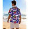 image:imageKYKU Mens Hawaiian Shirt Short Sleeve Tropical Button Down Casual Summer Beach Vacation ShirtsRoyal Blue Hawaiian Shirt for Men