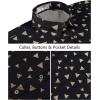 image:imageKYKU Mens Hawaiian Shirt Short Sleeve Tropical Button Down Casual Summer Beach Vacation ShirtsTriangle Black Hawaiian Shirt for Men