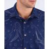 image:imageKYKU Mens Hawaiian Shirt Short Sleeve Tropical Button Down Casual Summer Beach Vacation ShirtsWhale Navy Blue Hawaiian Shirt for Men
