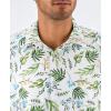 image:imageKYKU Mens Hawaiian Shirt Short Sleeve Tropical Button Down Casual Summer Beach Vacation ShirtsWhite Green Leaf Hawaiian Shirt for Men