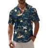Blue Hawaiian Shirt for Men
