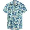Tree Blue Hawaiian Shirt for Men