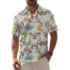 Vacations Multicolor Men Hawaiian Button Shirts