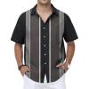 Black Bowling Shirts for Men
