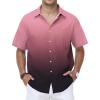 image:imageKYKU Mens Hawaiian Shirt Short Sleeve Tropical Button Down Casual Summer Beach Vacation ShirtsGradient Black Beach Shirts for Men