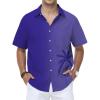Palm Tree Gradient Purple Hawaiian Shirt for Men