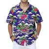 Royal Blue Hawaiian Shirt for Men
