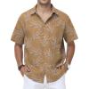 Tan Hawaiian Shirt for Men