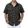 Triangle Black Hawaiian Shirt for Men