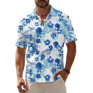 image:imageKYKU Mens Hawaiian Shirt Short Sleeve Button Down Casual Tropical Summer Beach Vacation Shirts with PocketPineapple White Men Hawaiian Button Shirt