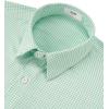 image:imageKYKU Mens Short Sleeve Casual Button Down Shirts Summer Business Dress Shirts DoubleSided Print with PocketMint Green Gingham