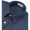 image:imageKYKU Mens Short Sleeve Casual Button Down Shirts Summer Business Dress Shirts DoubleSided Print with PocketNavy Blue Geometric