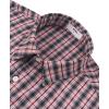 image:imageKYKU Mens Short Sleeve Casual Button Down Shirts Summer Business Dress Shirts DoubleSided Print with PocketRed Black Plaid