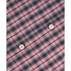 image:imageKYKU Mens Short Sleeve Casual Button Down Shirts Summer Business Dress Shirts DoubleSided Print with PocketRed Black Plaid