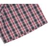 image:imageKYKU Mens Short Sleeve Casual Button Down Shirts Summer Business Dress Shirts DoubleSided Print with PocketRed Black Plaid